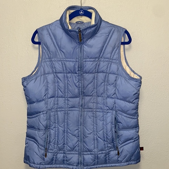 Woolrich Size Large Light Blue Lightweight Outdoor Layering Quilted Vest - Picture 3 of 13